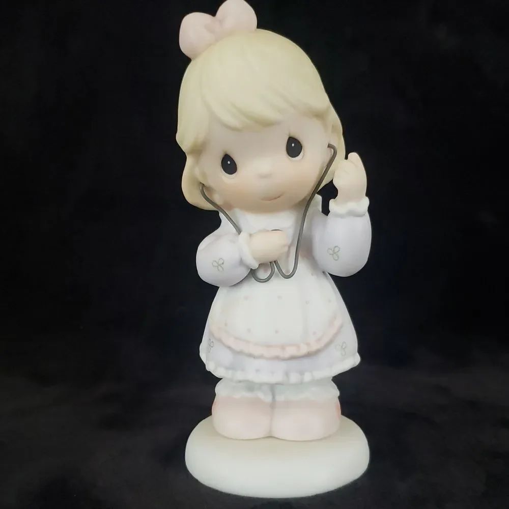 Vintage Precious Moments "Always Listen To Your Heart" Figurine #488356 (1998)